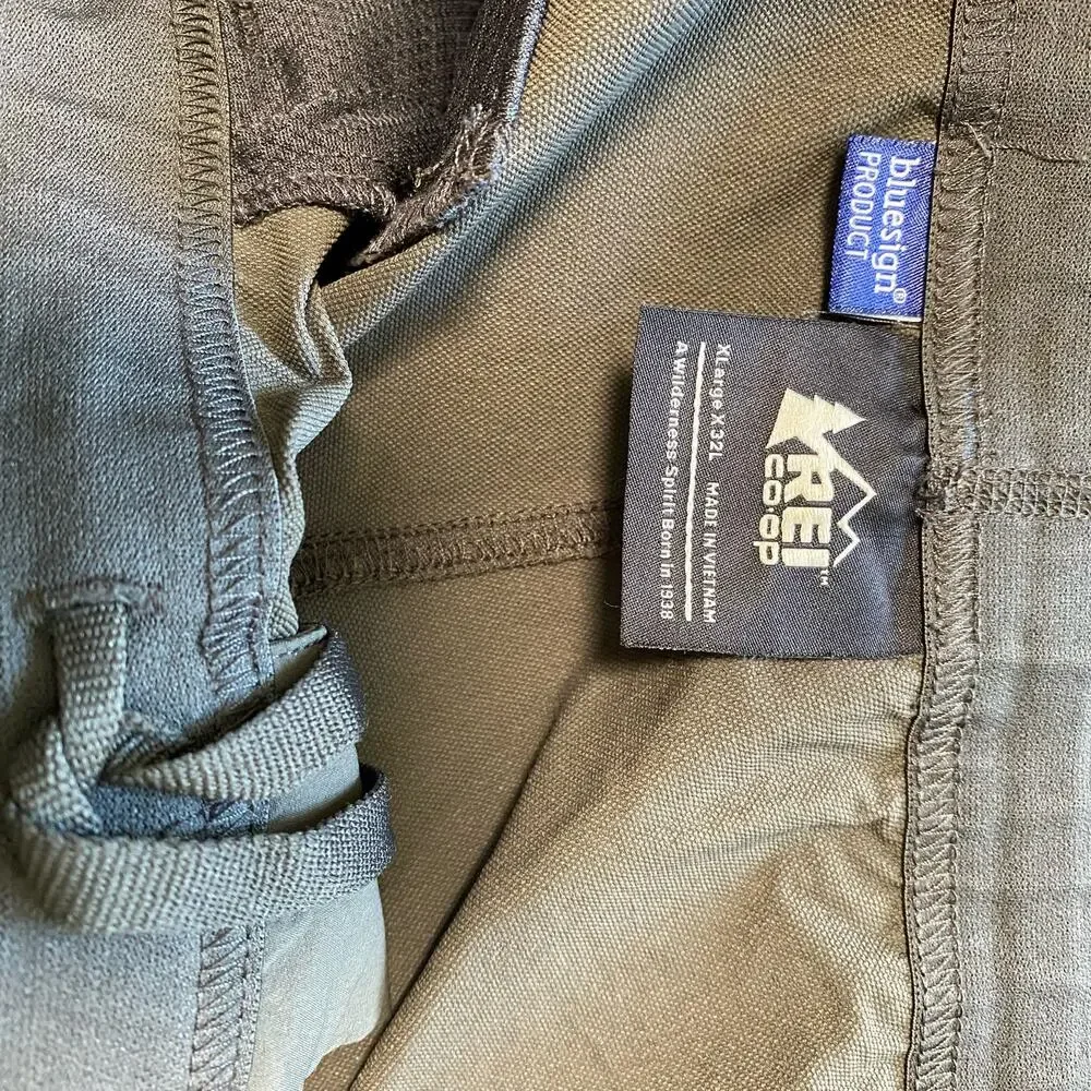 REI Co-op Men's Pants Sahara Guide Convertible Pants Zip‎ Off Green Hiking 2XL